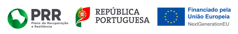 PRR – Plano de Recuperação e Resiliência, República Portuguesa, Financiado pela União Europeia – NextGenerationEU